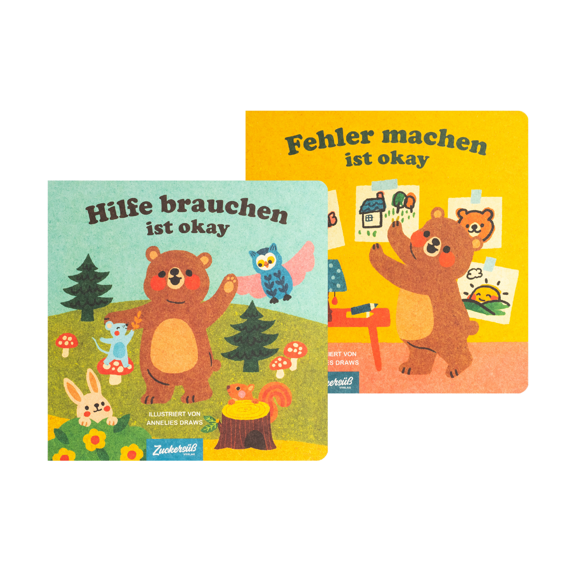 Zwei farbenfrohe Annelies Draws-Kinderbücher, 